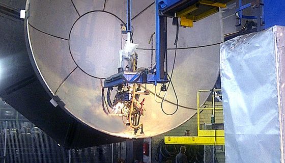 welding of multi-section head